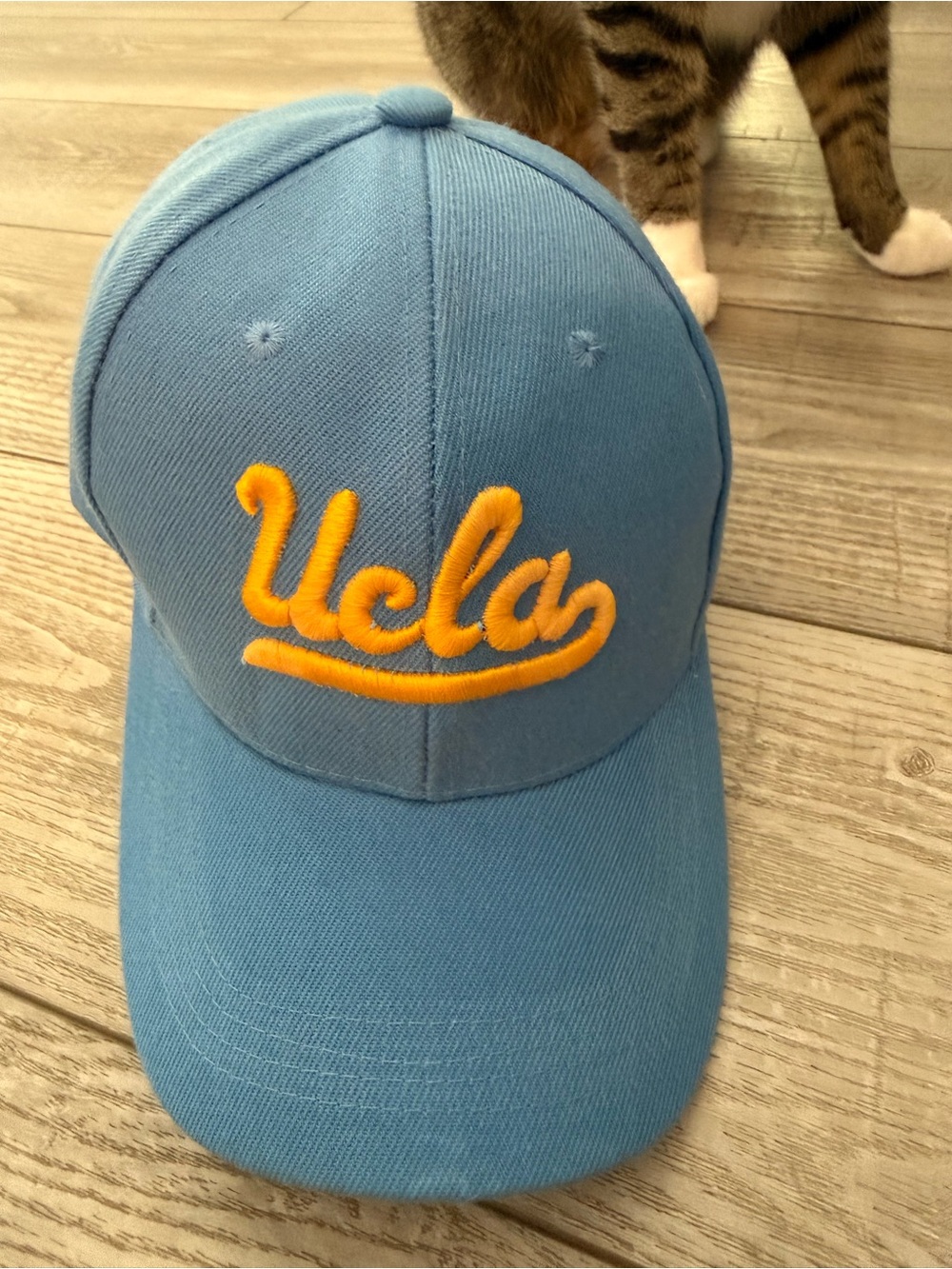 UCLA Light Blue Baseball Cap with Gold Embroidered Script